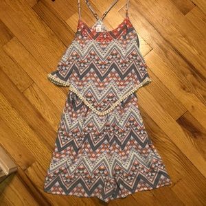 Small Triangle Patterned Romper